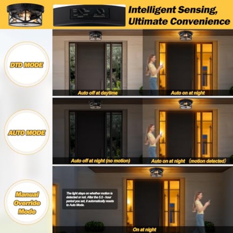 Motion Sensor Outdoor Ceiling  - Outdoor Lighting Sensor recension och pris