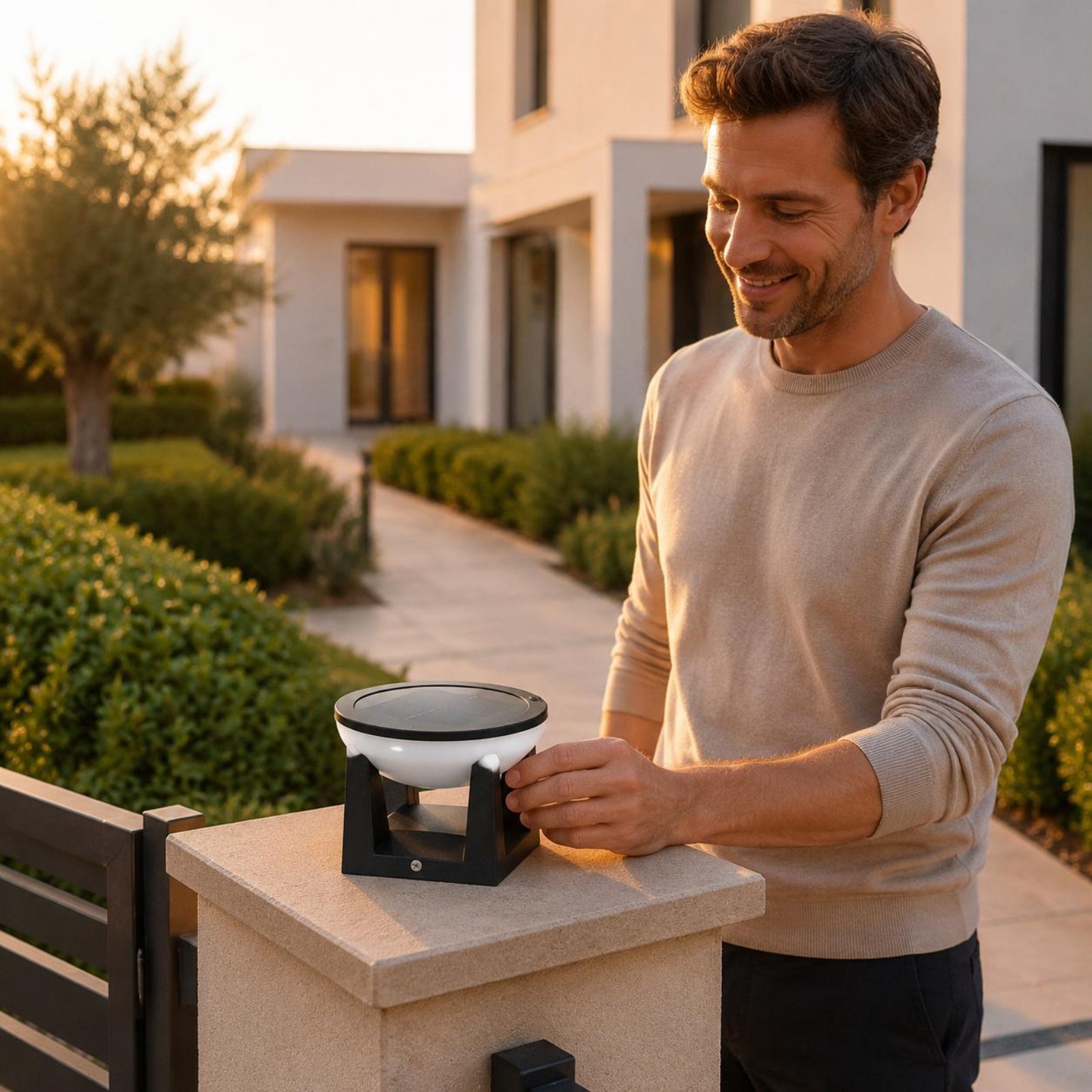 Solar Post Light Easy to Insta - Outdoor Lighting Install recension och pris