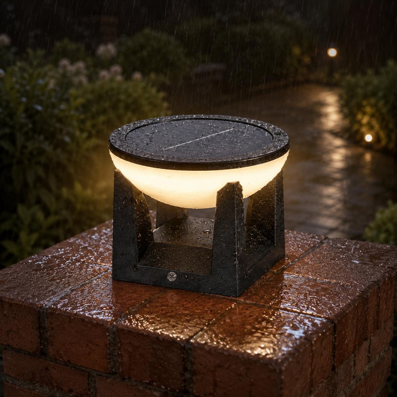 Solar Post Light Easy to Insta - Outdoor Lighting Install recension och pris