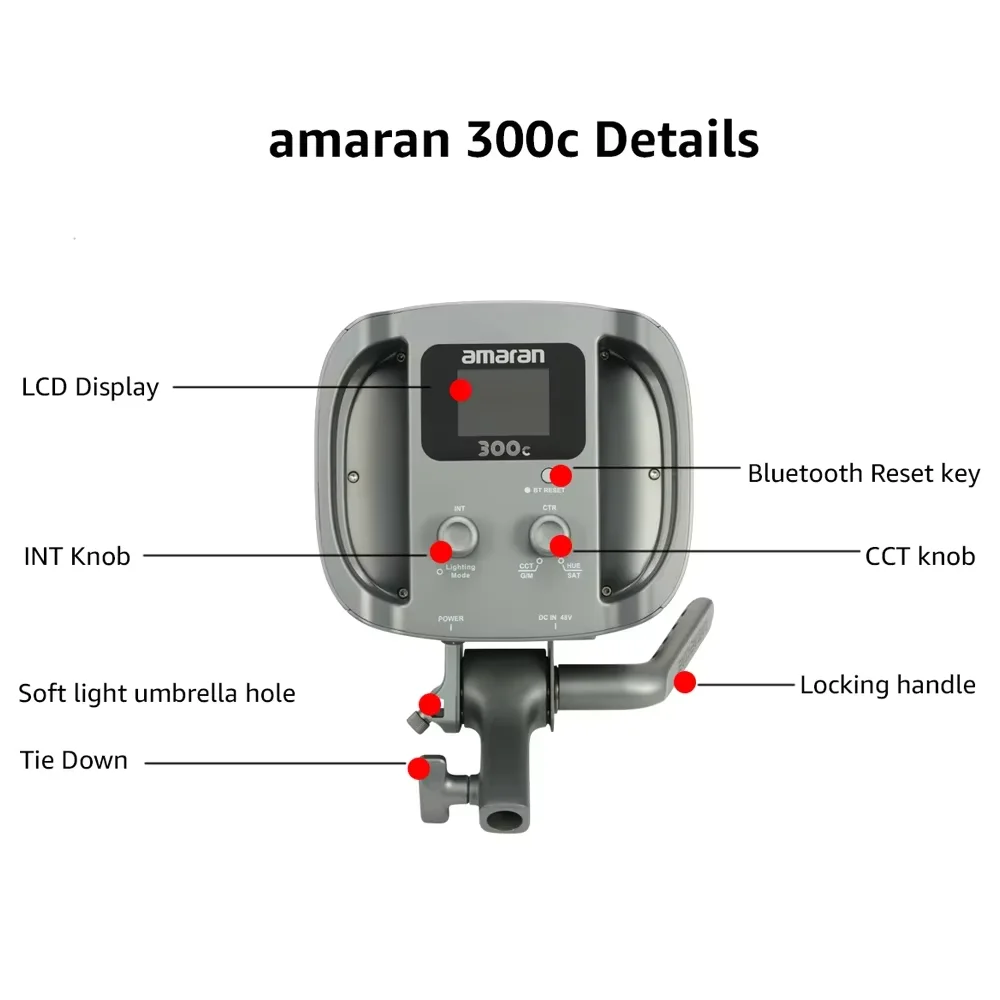 Aputure amaran 300C RGB Video  - Outdoor Lighting Video Shooting recension och pris