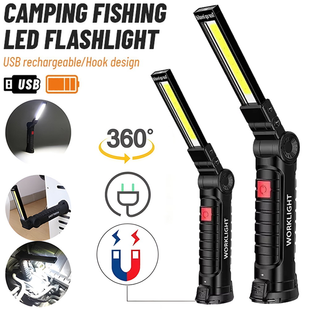 LED COB Flashlight USB Recharg - Outdoor Lighting Bulbs recension och pris