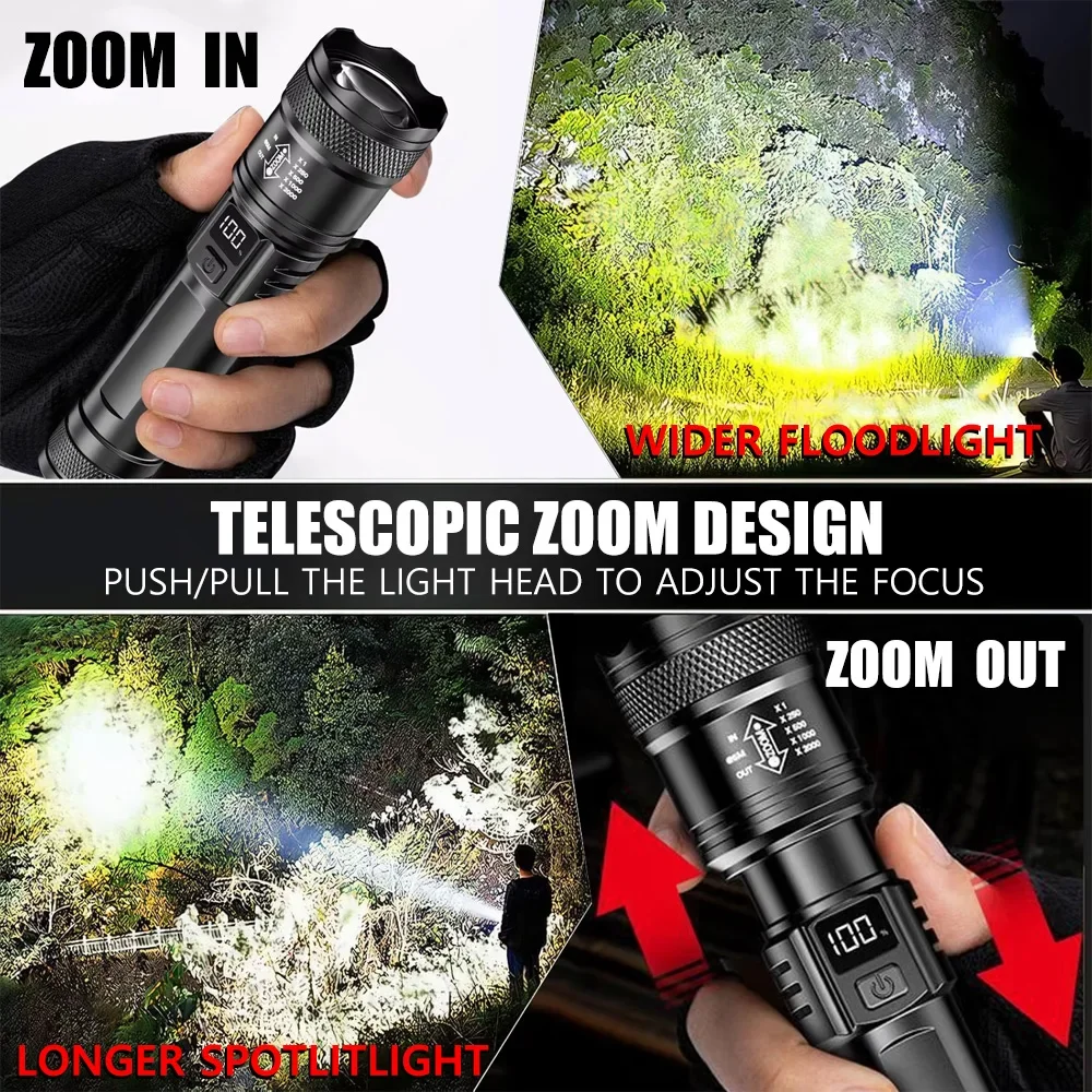 Rechargeable LED Flashlight Zo - Outdoor Lighting Lumen recension och pris