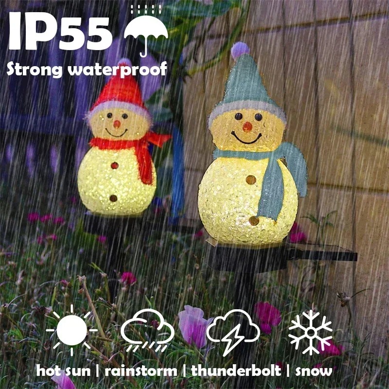 Christmas Snowman Solar Garden - Outdoor Lighting Yard Decoration recension och pris