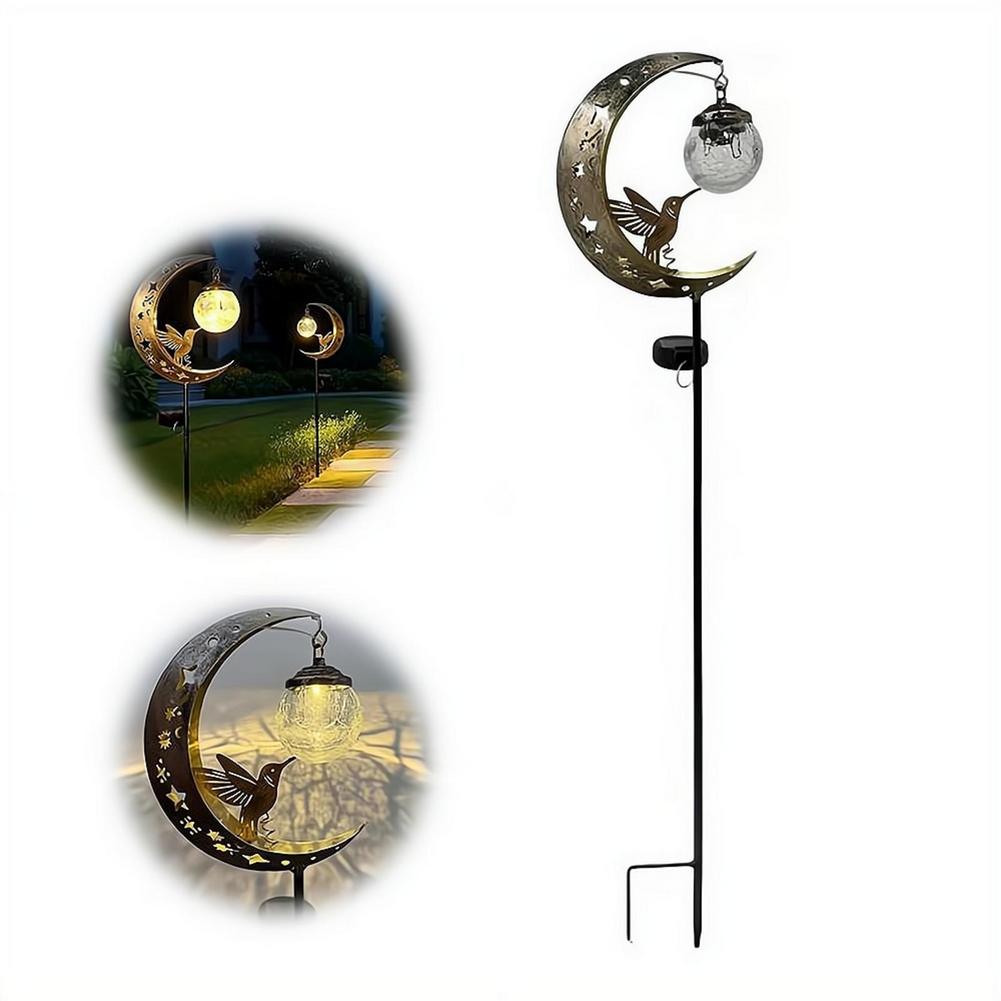 Solar Lawn Light Iron Hummingb - Outdoor Lighting Yard Decoration recension och pris